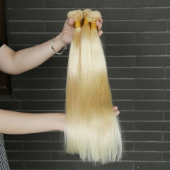 Sidary #613 Blonde Virgin Human Hair Machine Made Weft 3 Bundles Extension