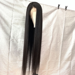 Sidary 40inch Virgin Human Hair Full Lace Silk Straight Wig With Natural Hairline