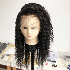 Transparent Lace Sidary Deep Curly Human Hair Full Lace Wigs Pre Plucked Natural Hairline Lace Wig With Baby Hair