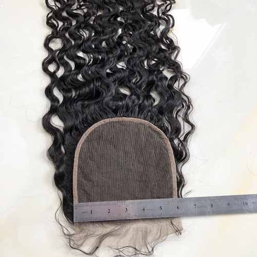 Preplucked Hairline Sidary Black 6x6 Natural Curly Human Hair Lace Closure Piece With Baby Hair