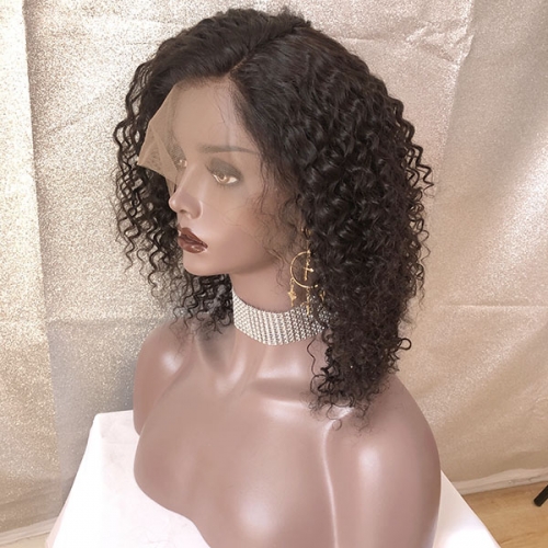 Sidary Hair 130%Density Funmi Short Curly Bob Wig 13x4 Lace Front Human Hair Wigs With Natural Hairline