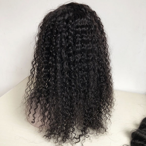 150% Natural 13x6 Lace Front Wigs Brazilian Human Hair Wigs with Baby Hair Ocean Wave Curly Hair Wigs