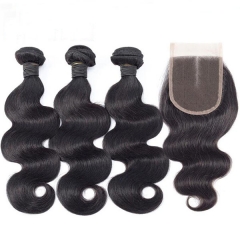 7*7 Body Wave Human Hair Closure With Bundles 7x7 Lace Closure Piece Sidary Hair Bundles