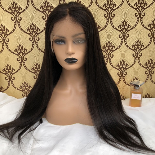 Straight 13x6 Human Hair Lace Front  Wigs Pre Plucked Natural Hairline Wigs