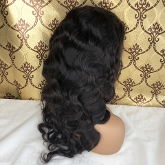 Preplucked Natural Hairline 130%Density Transparent Lace Body Wave Human Hair 13x4 Lace Frontal Wigs With Baby Hair