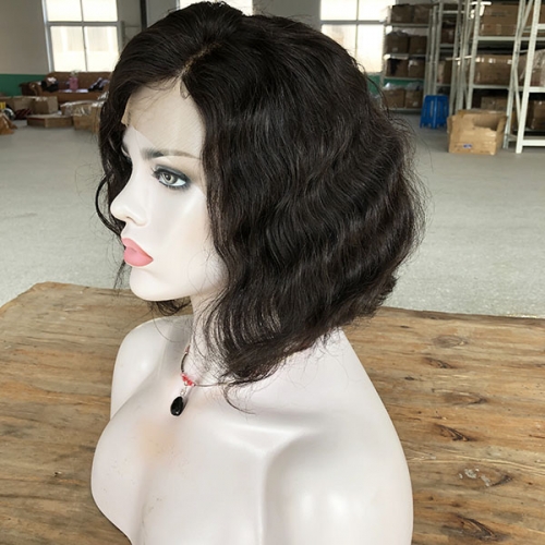 Bob Style Human Hair Lace Front Wigs Wavy Short Bob Lace Wig/SIDARY HAIR