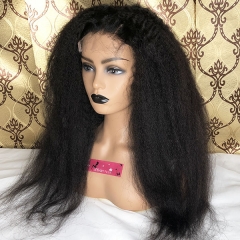 Sidary 4x4 HD Lace Front Human Hair Wigs Virgin Kinky Straight 180% Density Lace Closure Human Hair Wig