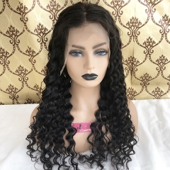 13x6 Curly Lace Front Wigs Human Hair For Black Women Deep Part Brazilian Hair Wigs Bleached Knots Pre Plucked Natural Hairline Lace Wigs