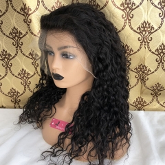 13x6 HD Lace Frontal Human Hair Wigs Water Wave Sidary Hair HD Lace Wigs 180%Density