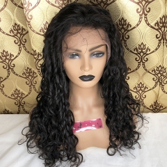 150%Density Preplucked Natural Hairline Wave Curly Human Hair Full Lace Wigs-SidaryHair
