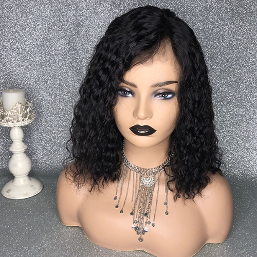 Sidary Hair 180%Density Water Wave Bob Cut Hairstyle For Women Exotic Curly Shoulder Length Bob Cut Human Hairstyles