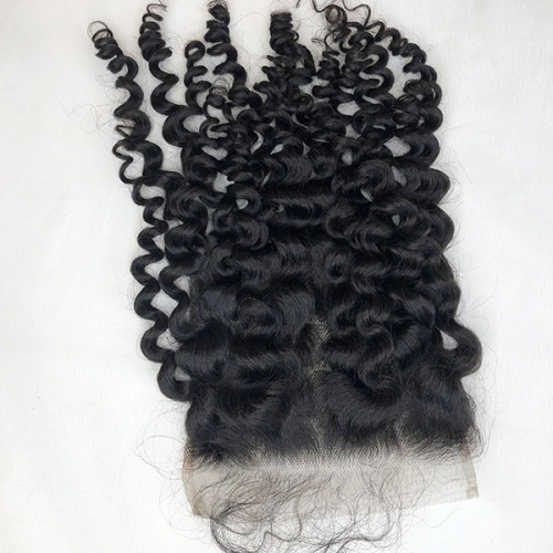 Transparent Lace Curly Human Hair 6X6 Lace Closure Brazilian 6x6 Curly Lace Closure