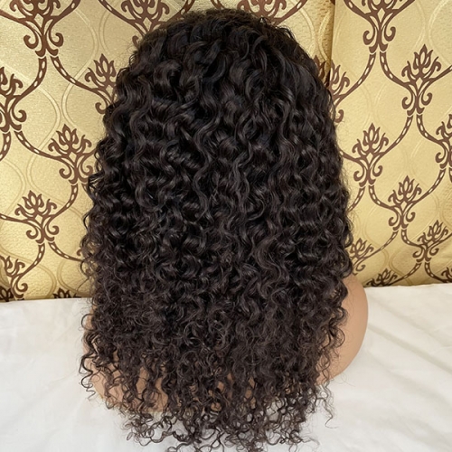 Easy and Cute Hairstyles for Curly Human Hair Water Wave 200%Density13x4 Lace Frontal Wigs