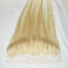 613 Blonde Human Hair Straight Lace Frontal Closure 13x4 12-20 inch