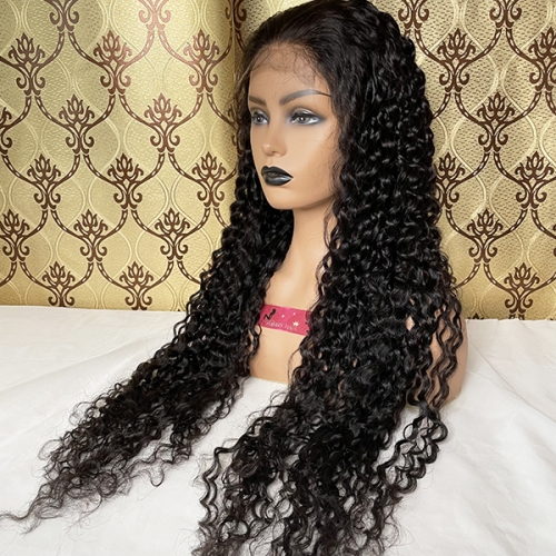 180%Density Sidary Hair Water Wave Invisible HD 5x5 Lace Closure Wigs