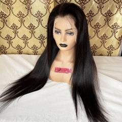 180%Density Straight 13x4 Lace Front Human Hair Wigs For Black Women With Baby Hair Sidary Hair