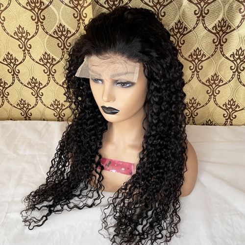 Sidary Hair Water Wave  Human Hair 5x5 Transparent Lace Front Wig Pre Plucked with Baby Hair 130% Density