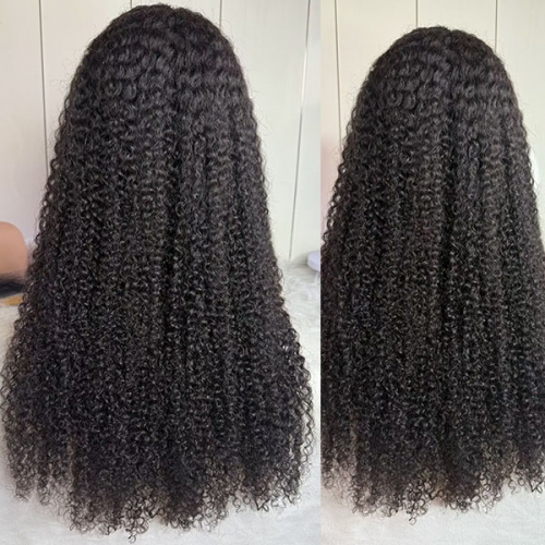 Tight Kinky Curly 13x4 HD Lace Frontal Wig Fully Human Hair Wigs 250% Density 26Inch