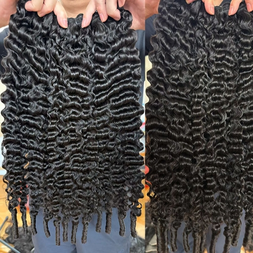 New Fashion Curly Style Burmese Curly Bundles With Curly Ends BC Extension12-30 Inch Natural Black Human Hair 3 Bundles/Pac