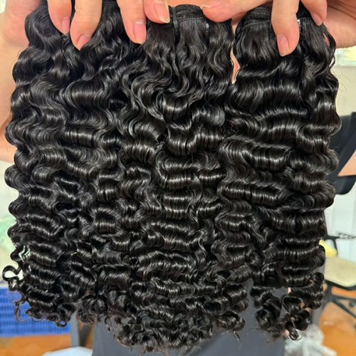 New Fashion Curly Style 3Bundles Virgin Human Hair Burmese Curly Weft BC Extension