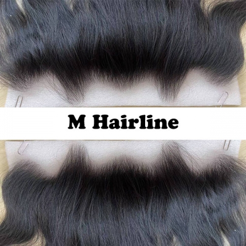 Lagos Hairline Straight Human Hair Frontal Tiny Knots Real Invisible  M-Shaped Hairline13x4 HD Lace Frontal Human Hair Ear to Ear