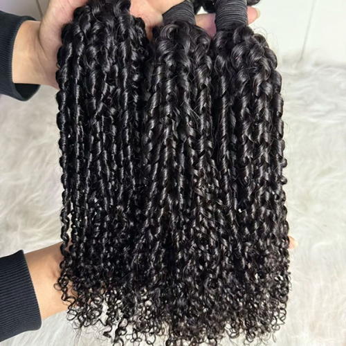 Spiral Curly Human Hair Bundles For Black Women 12-30 Inch  3 Bundles/Pac