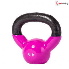 Vinyl Cast Iron Kettlebell For Full Body Fitness Workouts