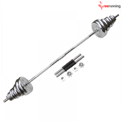 Chrome 50KG Barbell Dumbbell Set