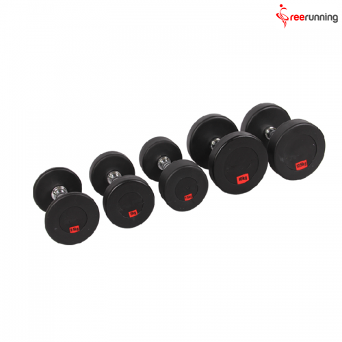 Round Rubber Coated Dumbbells