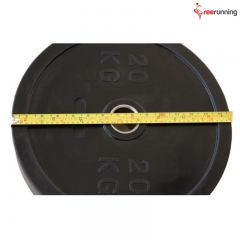 Black Natural Rubber Bumper Plate Exercises