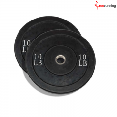 Black Natural Rubber Bumper Plate Exercises