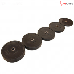 Black Natural Rubber Bumper Plate Exercises