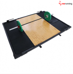 Rubber Wooden Weightlifting Platform For Sale