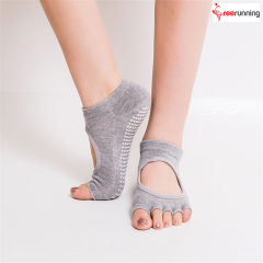 Ballet Pilates Grips Fitness Dance Open Toe Non Slip Yoga Socks