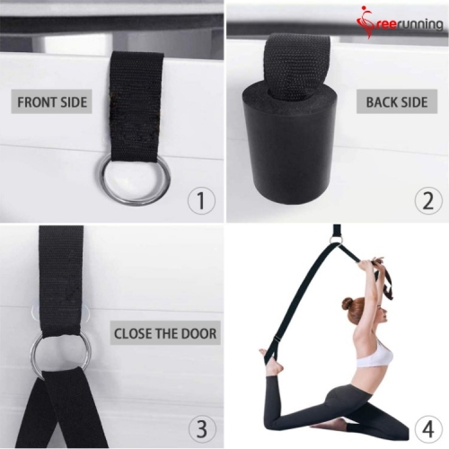 Door Leg Stretcher Band - Get More Flexible with The Door Flexibility  Trainer to Improve Leg Stretching - Perfect Home Equipment for Ballet, Dance  and Gymnastic Exercise Taekwondo & MMA (Light Blue)