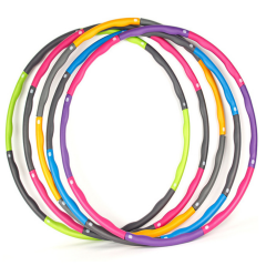 1KG Collapsible Weighted Hula Hoop Fitness Workout Gym Exercise ABS Padded Hoops
