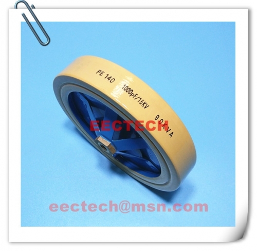 PE140, 1000pF/14KVDC leg lead ceramic disc capacitor plate capacitor, high voltage RF power capacitor good quality