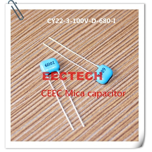 CY22-3-100V-D-680-I mica capacitor from Beijing EECTECH