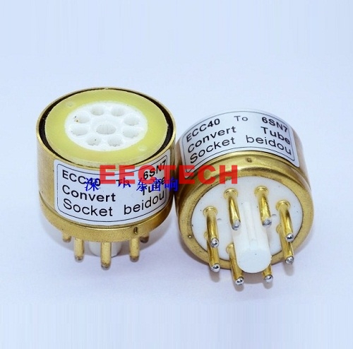 ECC40 to 6SN7 Tube Conversion Block,convert socket (1 box=2 pcs)