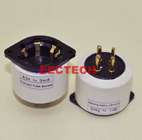 AD1 to 300B Electron Tube, Conversion Block, Special Gold Plated