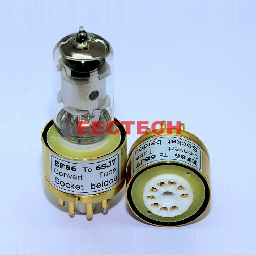 Special gold-plated tube holder, EF86, 6J8 to 6SJ7, 6J8P tube, conversion seat,convert socket (1box=2 pcs)