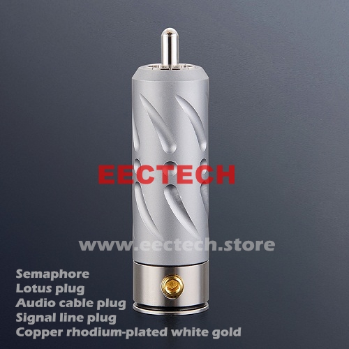 VR109R, pure copper plated platinum RCA signal plug
