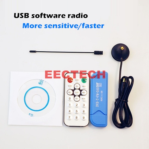 Software Radio RTL2832U + R820T2 RTL-SDR ADS-B DVB-T DAB SDR Receiver Stick Mini Portable Digital USB 2.0 TV Stick Box