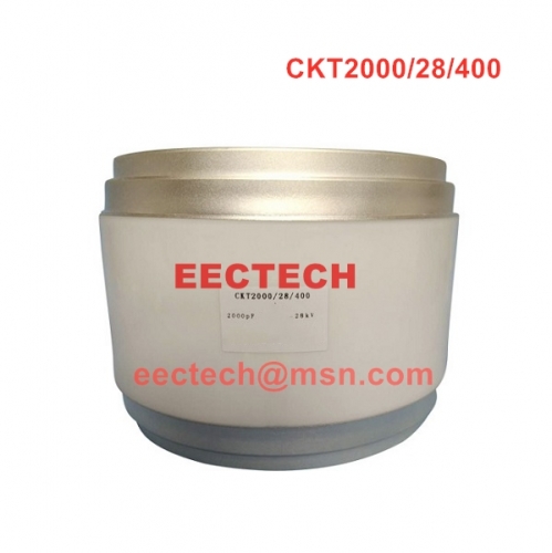 CKT2000/28/400, 2000PF/28KV/400A  fixed vacuum capacitor,equivalent to CFHM-2000-0040