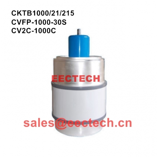 CKTB1000/21/215 high frequency high voltage vacuum variable ceramic capacitor,equivalent to vacuum capacitor CVFP-1000-30S,CV2C-1000E