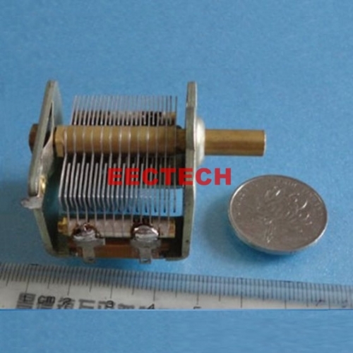 ECB-1-135 single joint air variable capacitor, 13pF~135pF/1KVdc single-joint adjustable air capacitor EECTECH