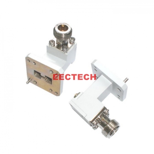 Double-Ridged Wavegudie to Coaxial Adapter (Right Angle),  Double-Ridged Wavegudie to Coaxial Adapter series, EECTECH