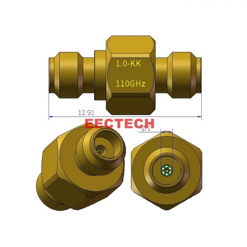 1.0-KK Coaxial converter, 1.0 series adapter, EECTECH