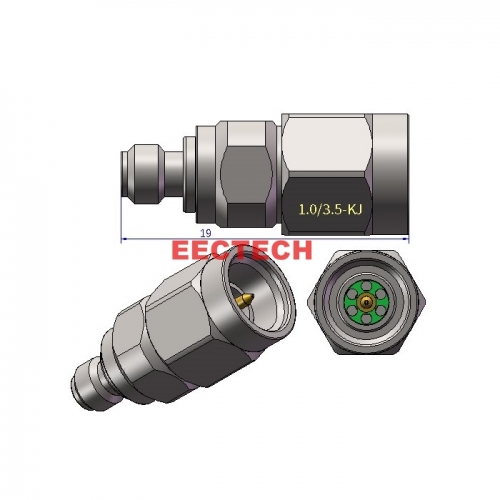 1.0/3.5-KJ Coaxial converter, 1.0/3.5 series adapter, EECTECH