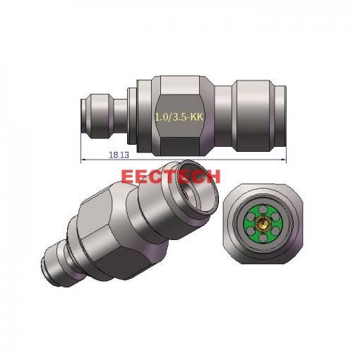 1.0/3.5-KK Coaxial converter, 1.0/3.5 series adapter, EECTECH